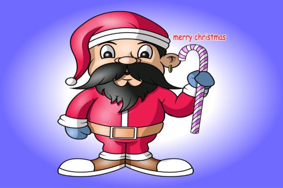 A Santa Holding a Stick at Christmas Review