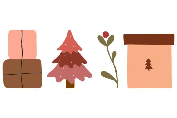 Christmas Modern Vector Art for Blog and Website Design