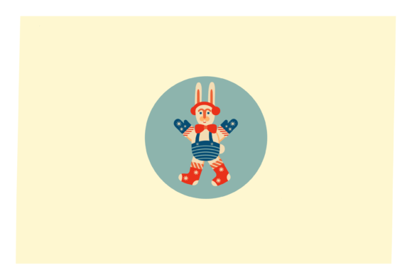 Christmas Rabbit Clipart for Website and Editorial Use