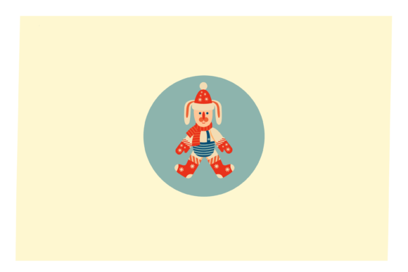 Christmas Rabbit Icon Illustrations