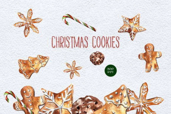 Christmas Winter Cookies Clipart Review
