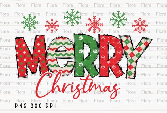 Merry Christmas Doodle Snowflake PNG Review