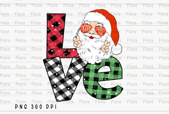 Merry Christmas Santa Claus Love PNG for Brand Illustrations