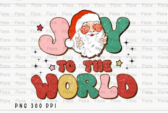 Retro Joy Santa Merry Christmas PNG & Illustrations Review